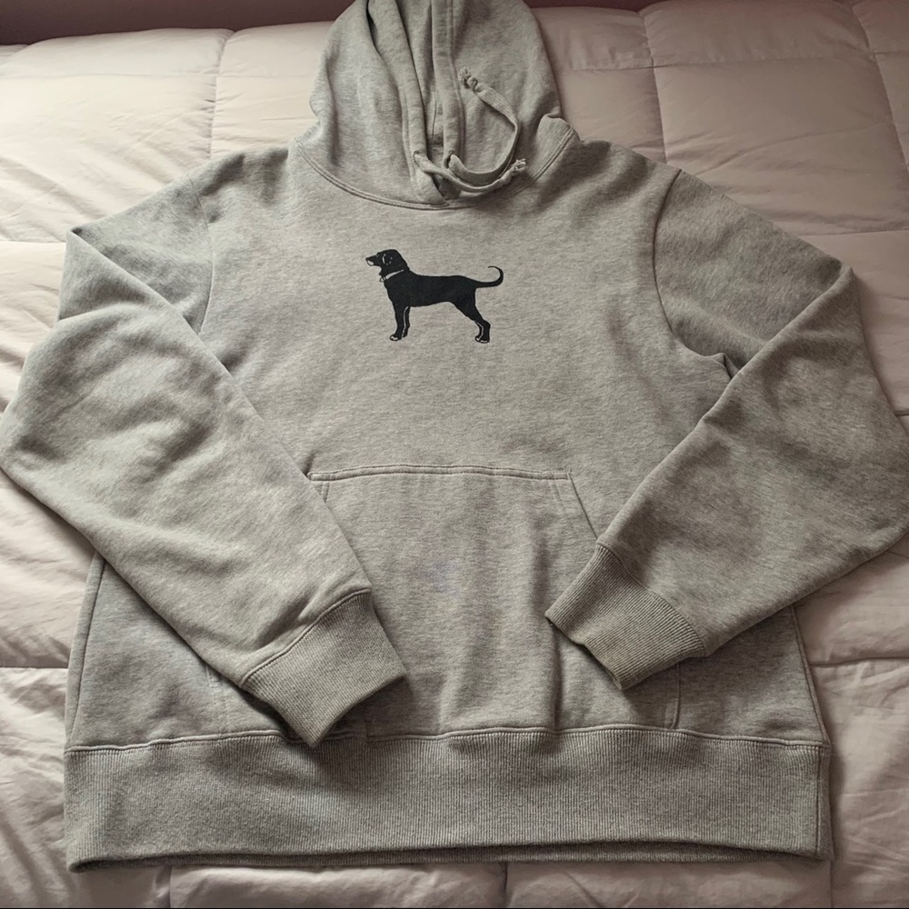 The Black Dog gray hoodie